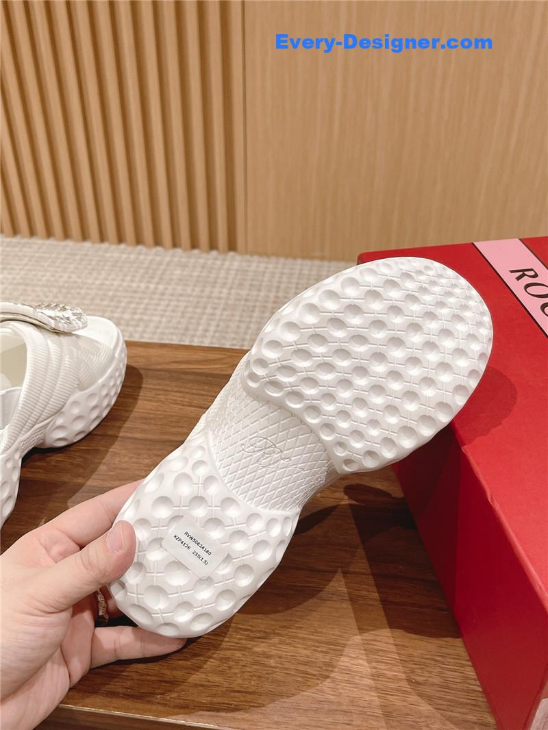 roger vivier D1am0nd buckle platform sandals