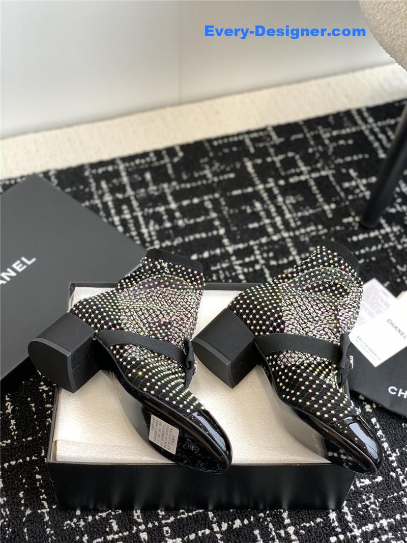 CC new Mary Jane mesh drill boots