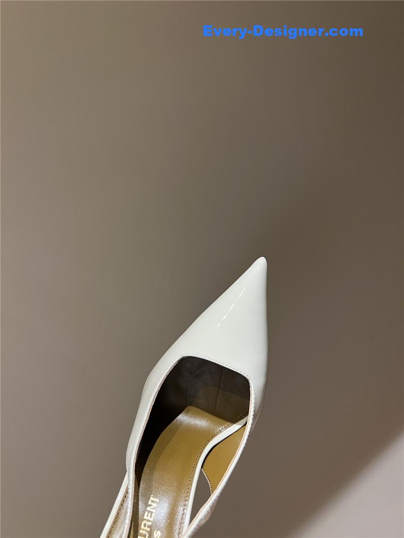 Y51 strap back elastic pointed toe high heel sandals