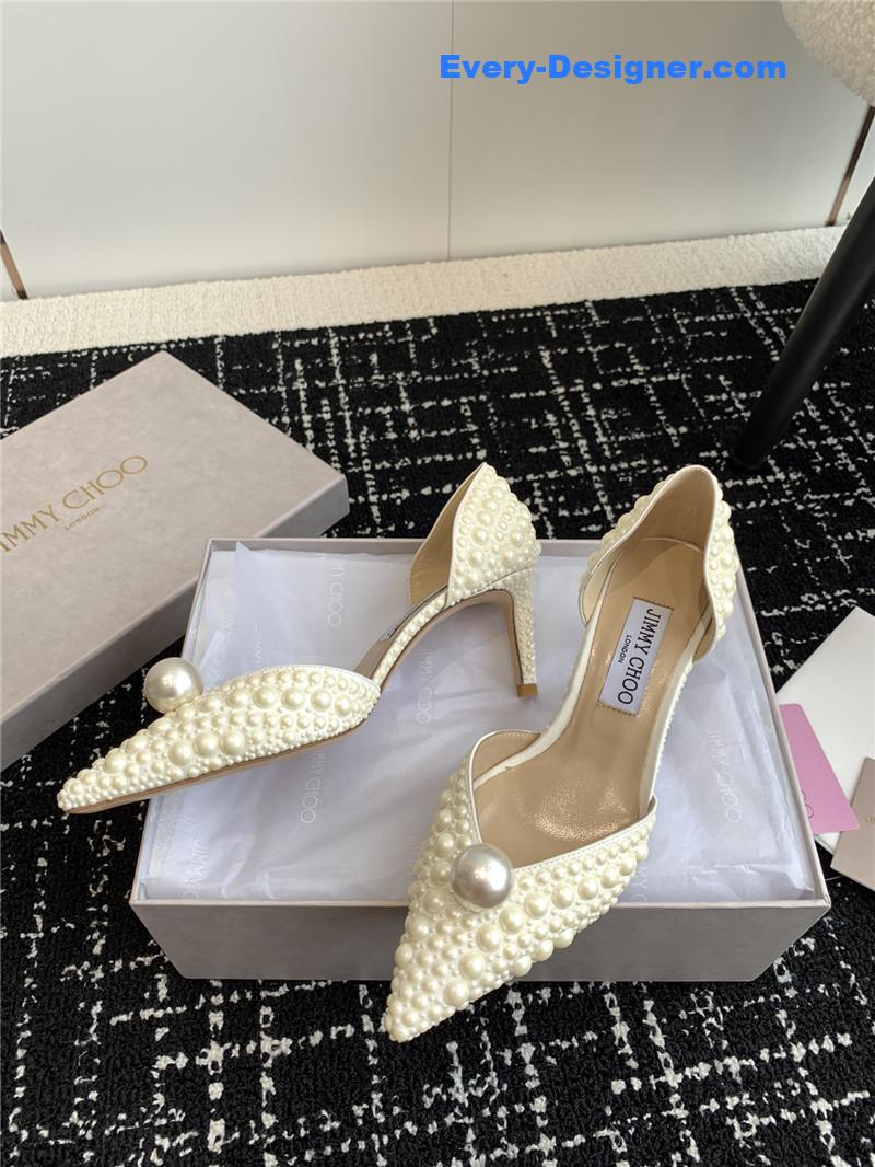 Jimmy Choo Pearl Embellished Shoes