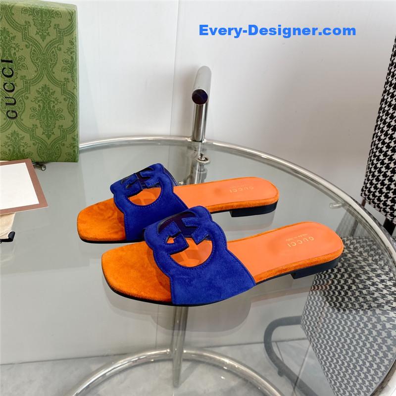 Gucci interlocking GG cutout slides
