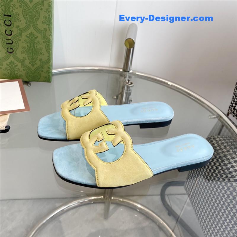 Gucci interlocking GG cutout slides