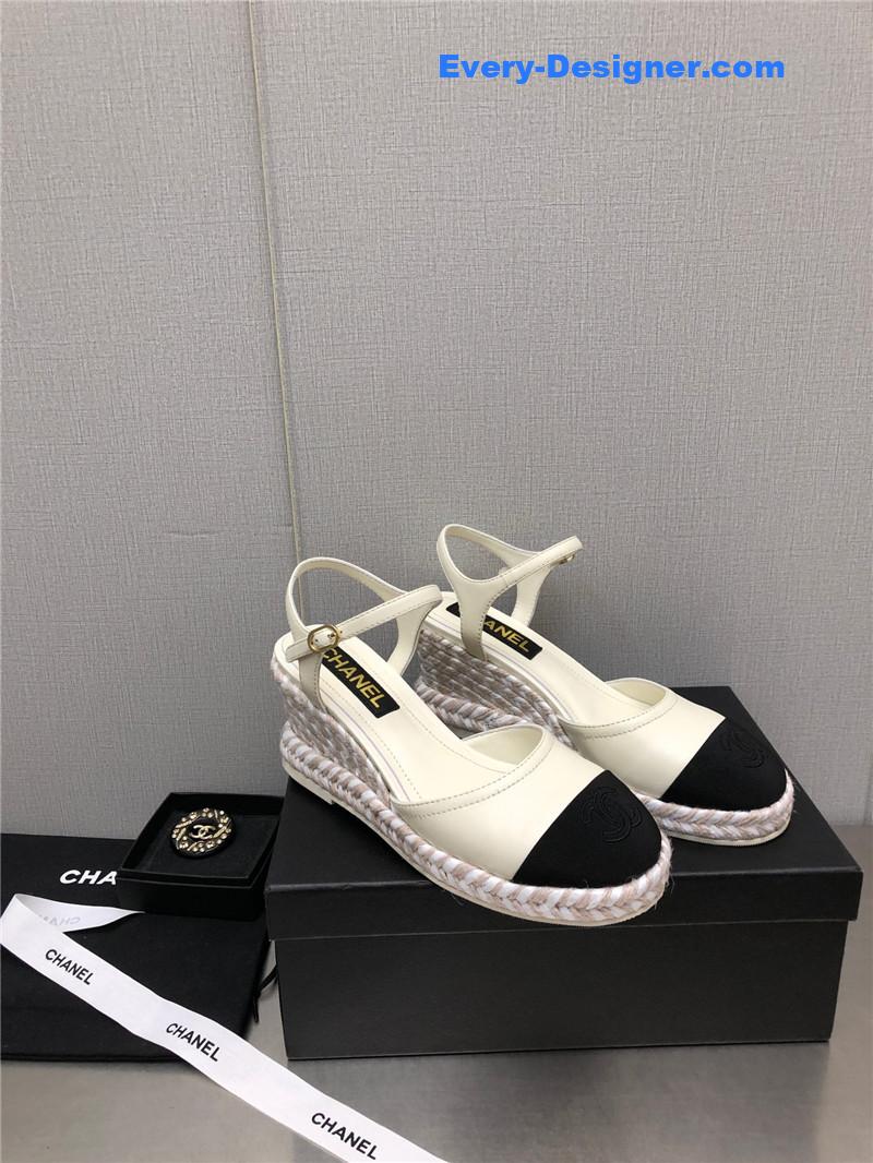 CC Mary Jane hollow wedge sandals