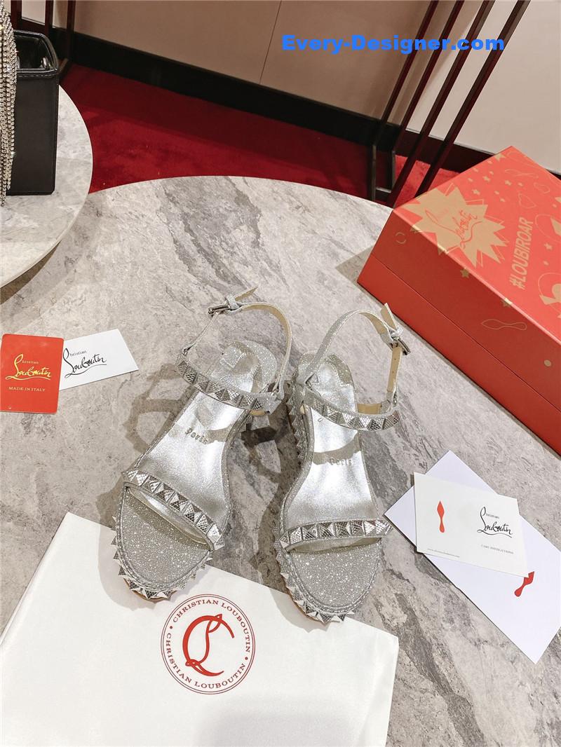Chr1st1an louboutin wedge sandals