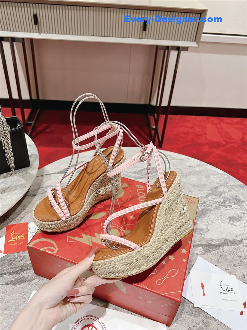 Chr1st1an louboutin wedge sandals