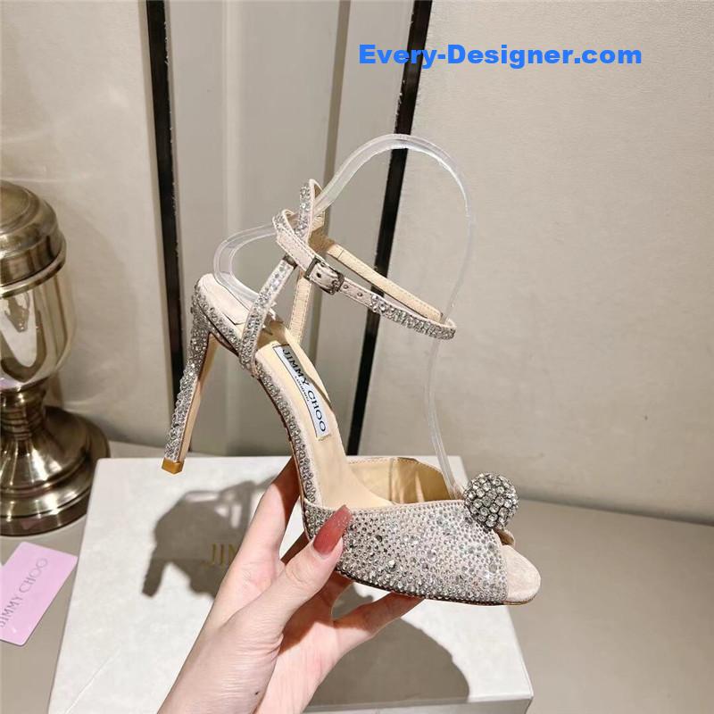 J1m*y Ch00 buckle heeled sandals