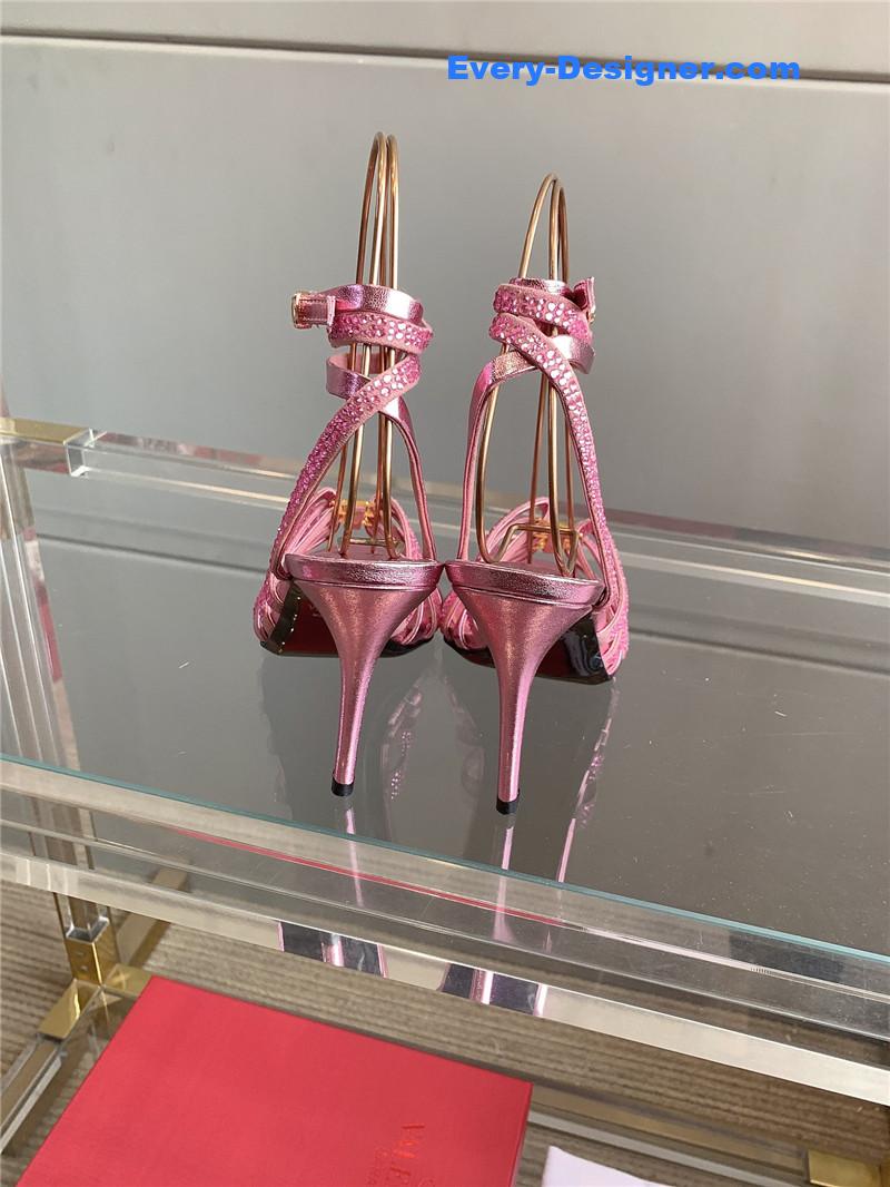 Va1e*ntin0 rhinestone high heel sandals