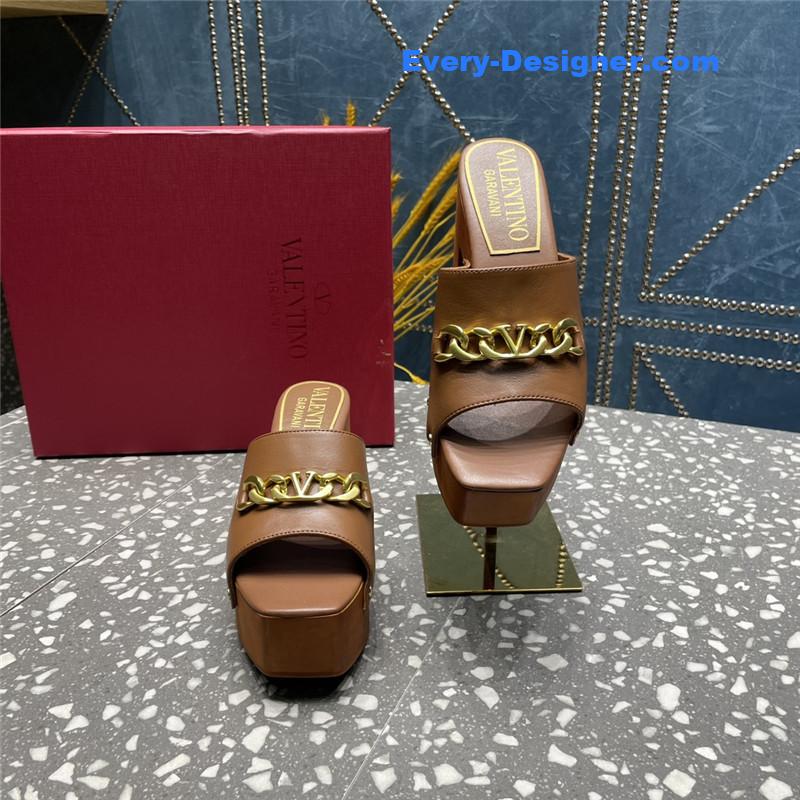 Va1e*ntin0 metal chain high heel sandals