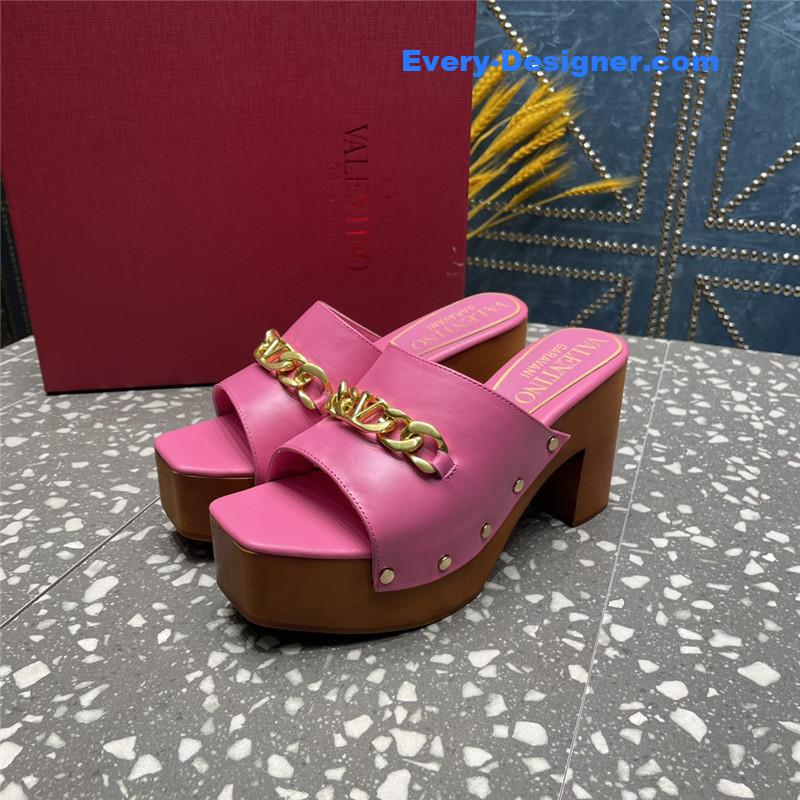 Va1e*ntin0 metal chain high heel sandals