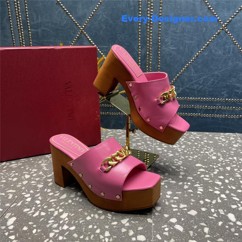 Va1e*ntin0 metal chain high heel sandals