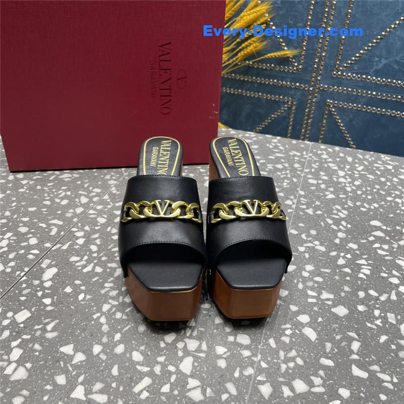 Va1e*ntin0 metal chain high heel sandals