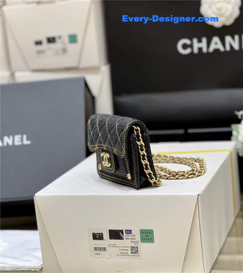 Ch**el mini denim messenger bag