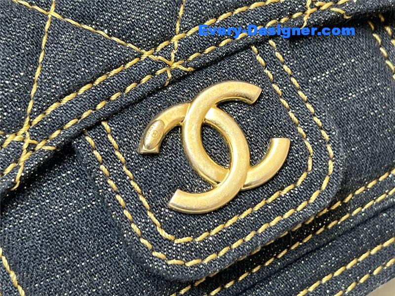 Ch**el mini denim messenger bag