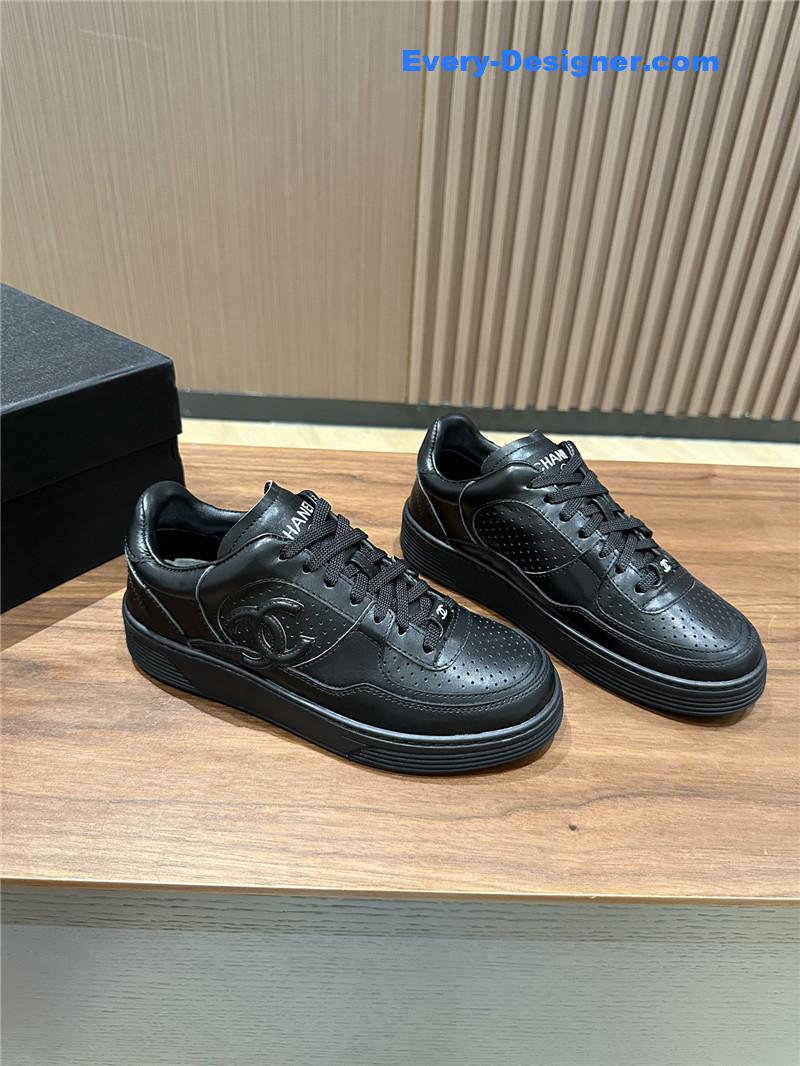 Chanel logo sneakers womens