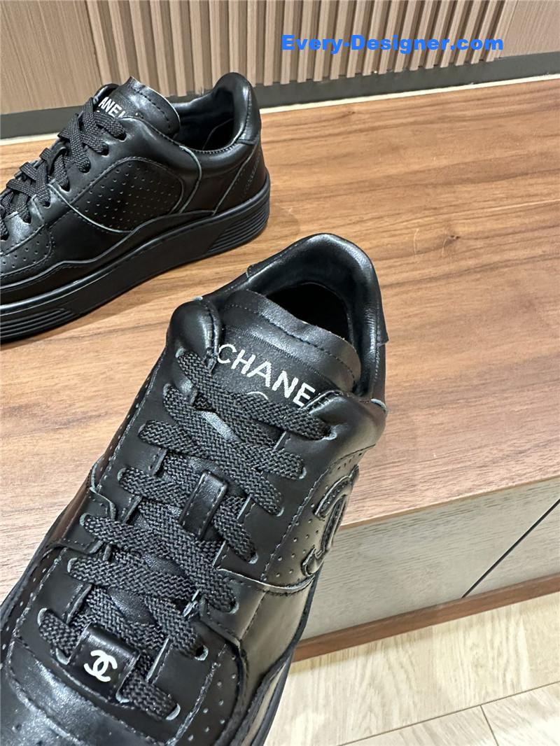 Chanel logo sneakers womens