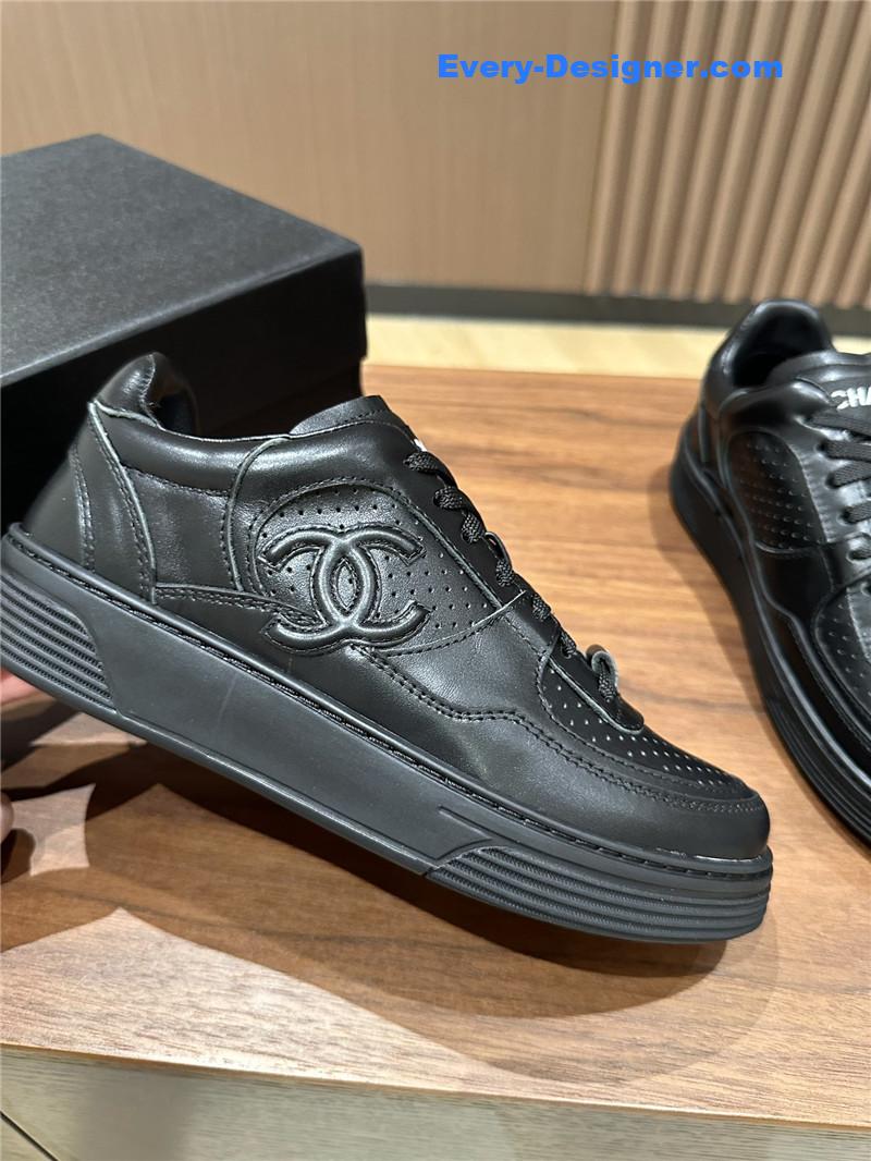 Chanel logo sneakers womens