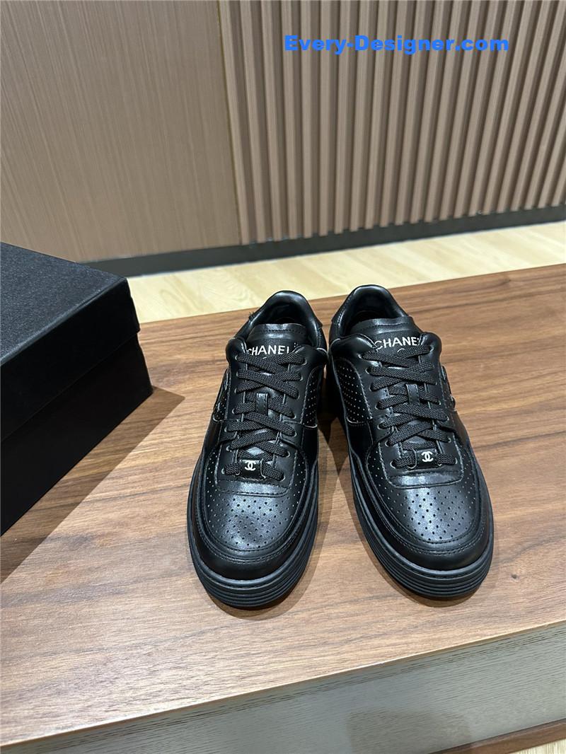Chanel logo sneakers womens