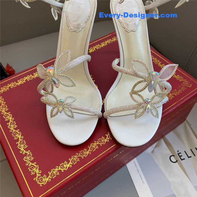rene caovilla butterfly strappy sandals