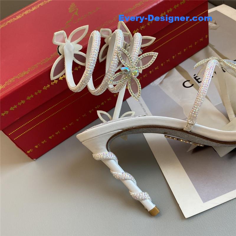 rene caovilla butterfly strappy sandals