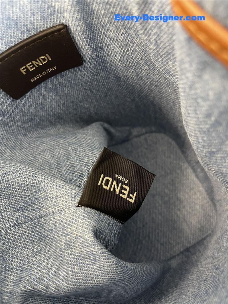 F**di denim bucket bag