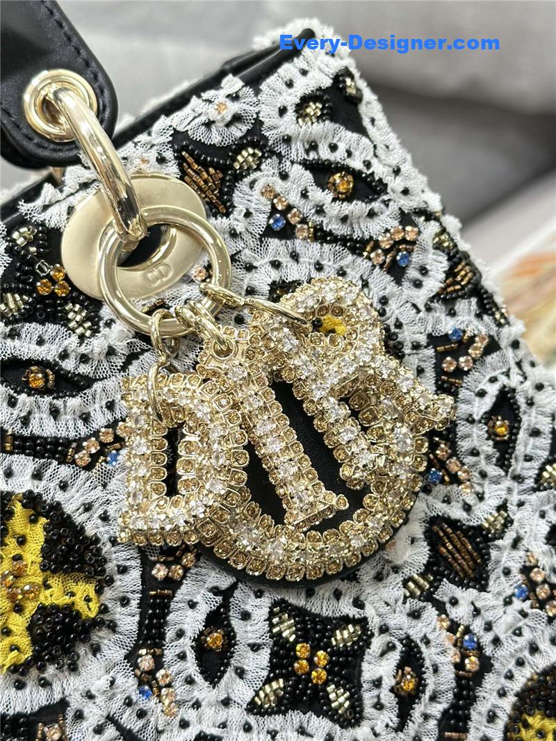 lady D10r limited edition embroidered bead bag