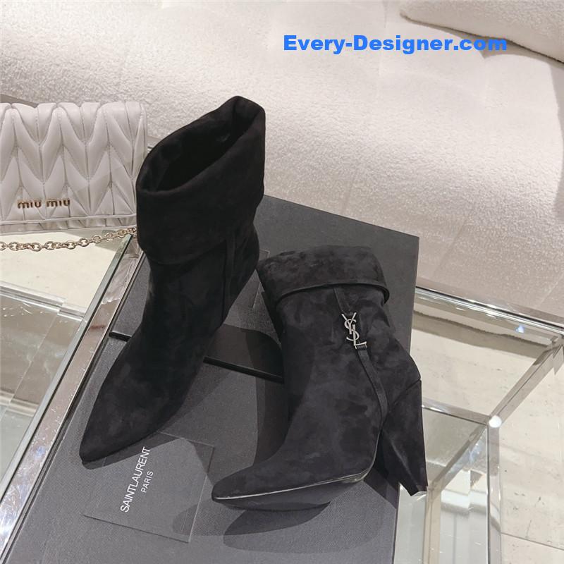 Y51 side pull boots ankle boots