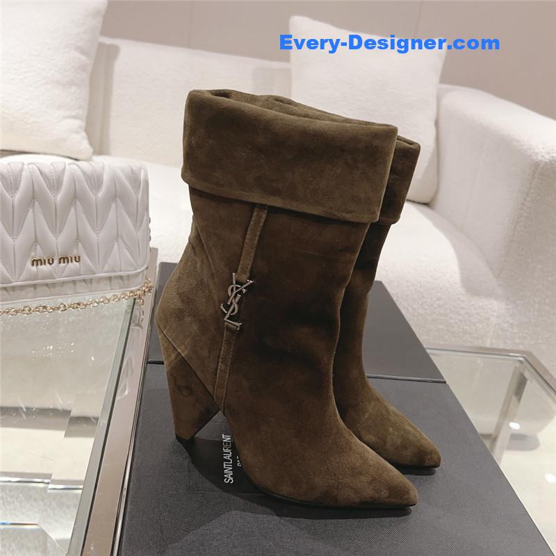 ysl side pull boots ankle boots