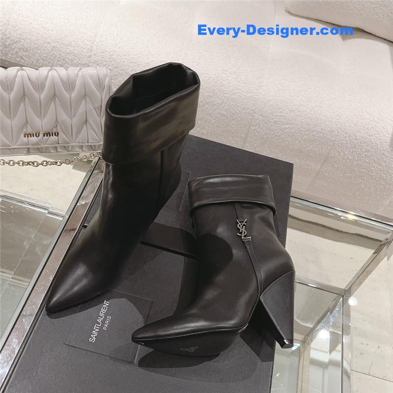 Y51 side pull boots ankle boots