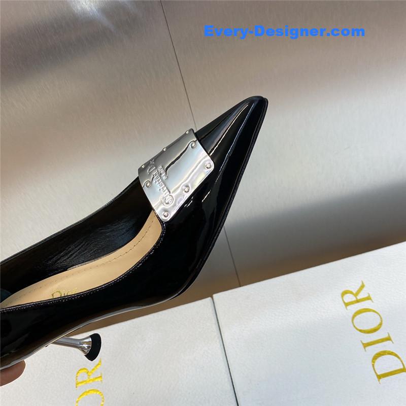 D10r cd letter logo high heel sandals