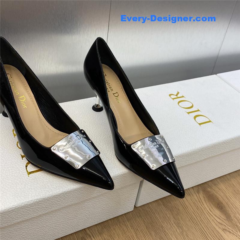 D10r cd letter logo high heel sandals