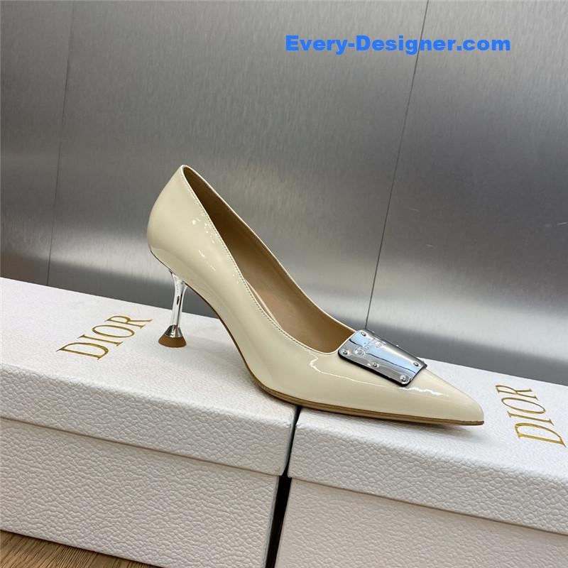 D10r cd letter logo high heel sandals