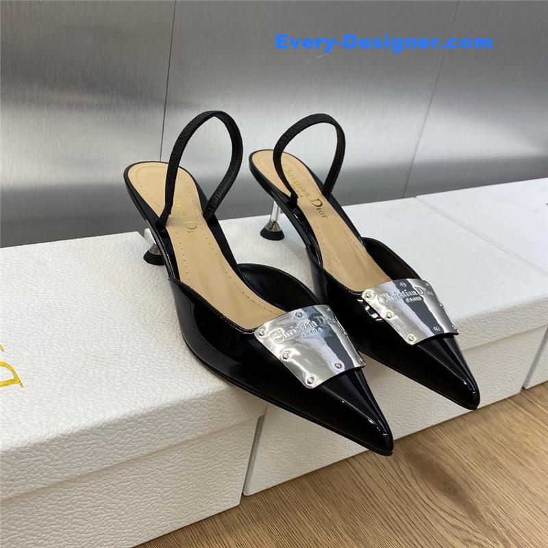 dior CD letter logo high heel sandals