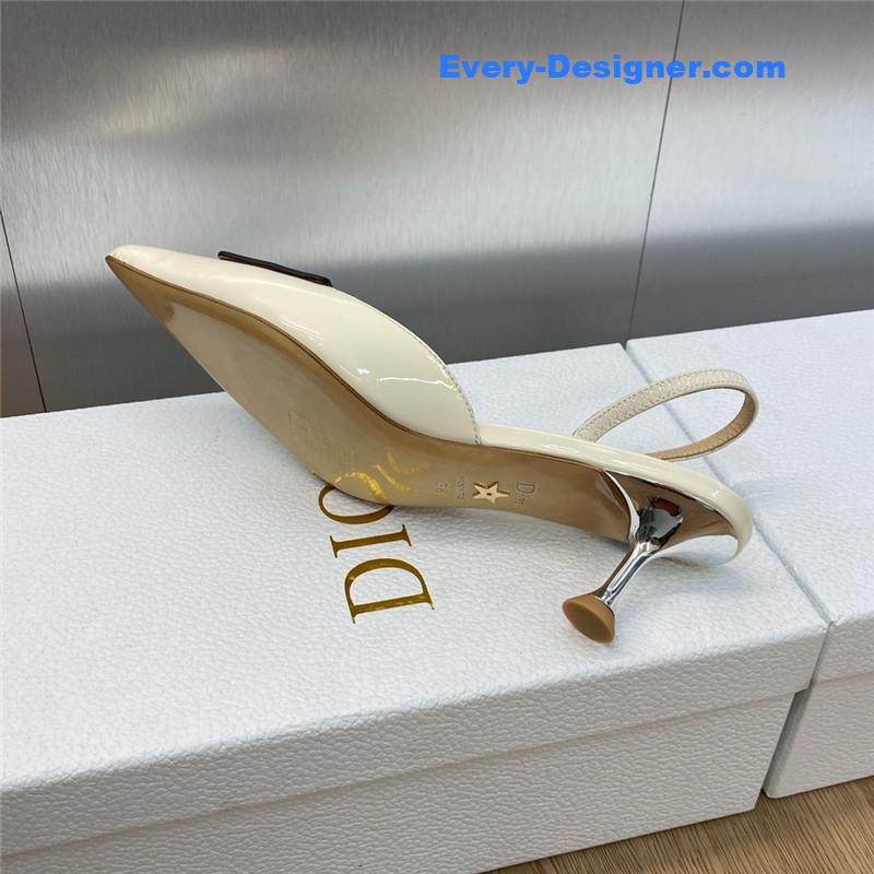 dior CD letter logo high heel sandals