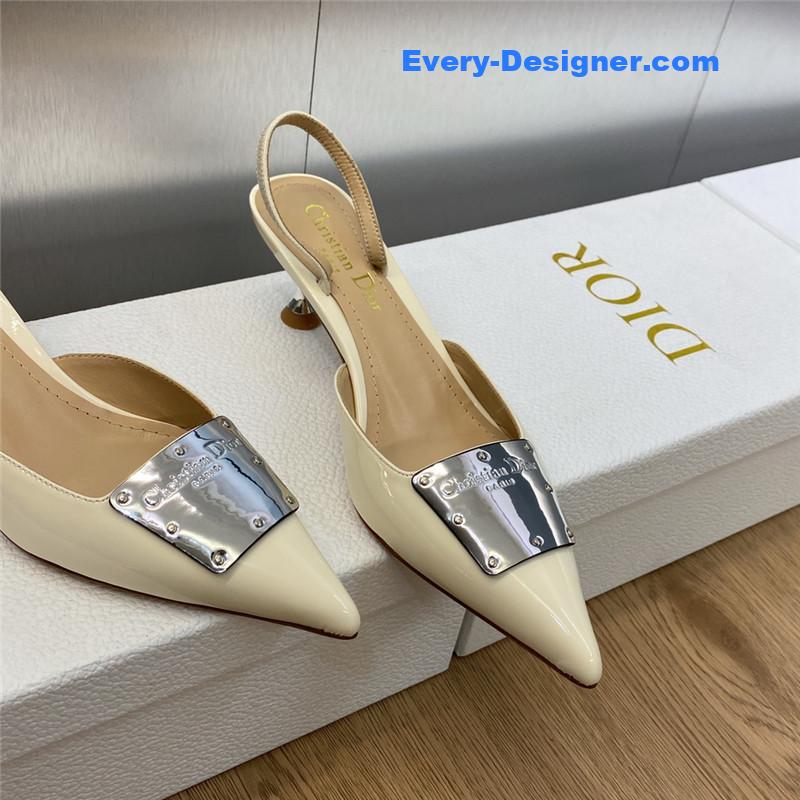 dior CD letter logo high heel sandals