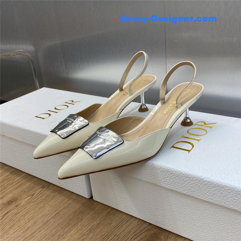 dior CD letter logo high heel sandals