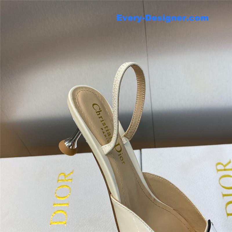 dior CD letter logo high heel sandals
