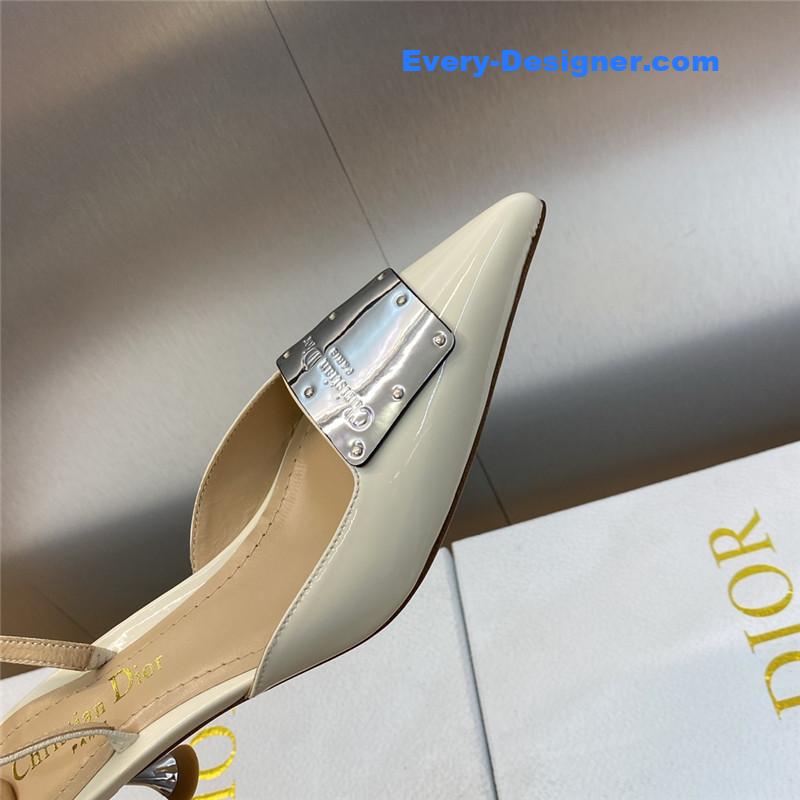 dior CD letter logo high heel sandals
