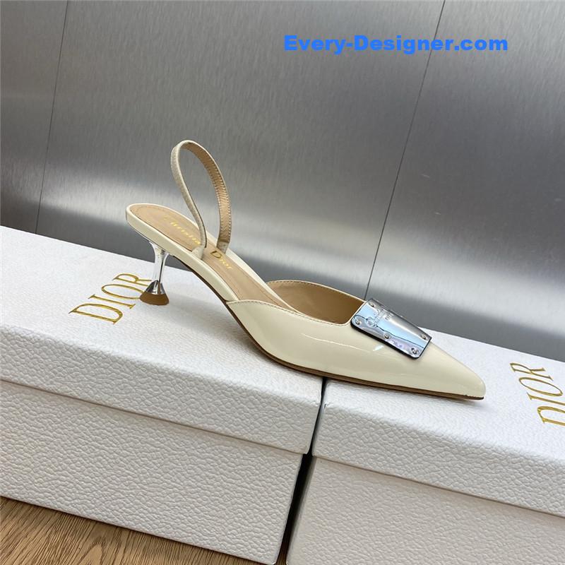 dior CD letter logo high heel sandals