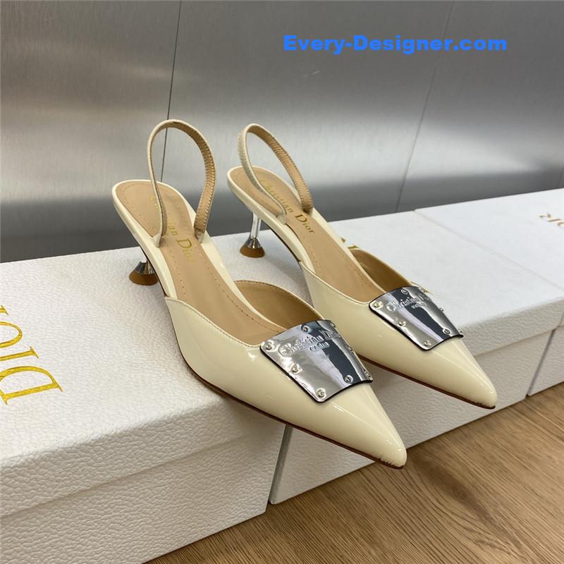 dior CD letter logo high heel sandals