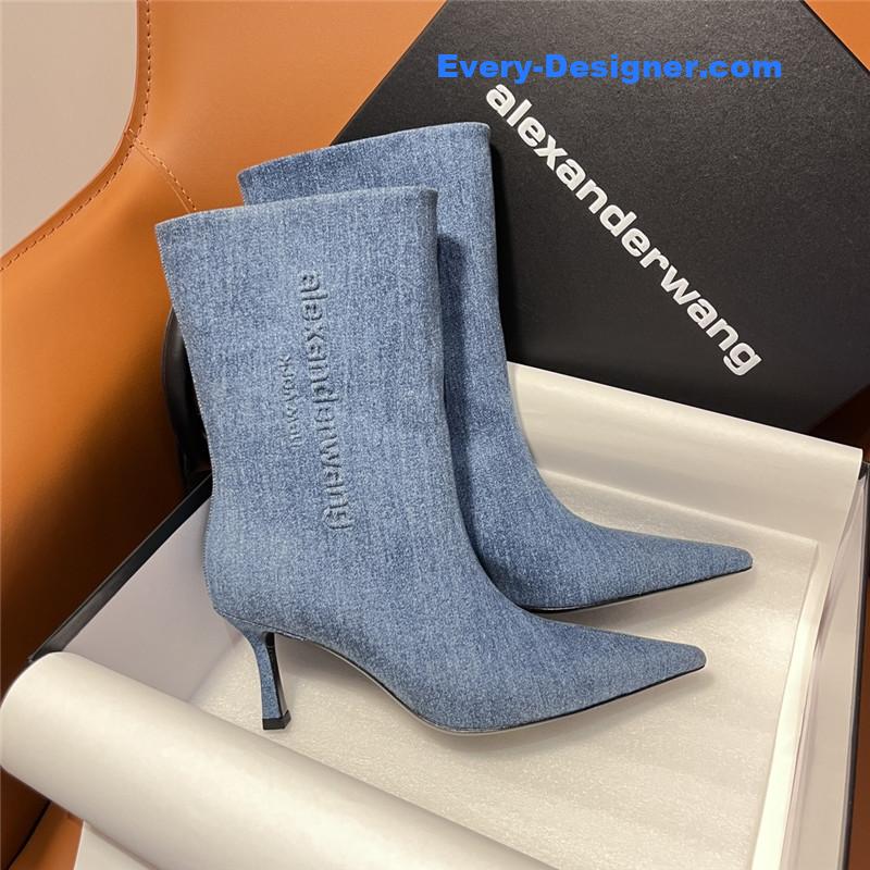 Alexander Wang aw carter cowboy pointed ankle boots