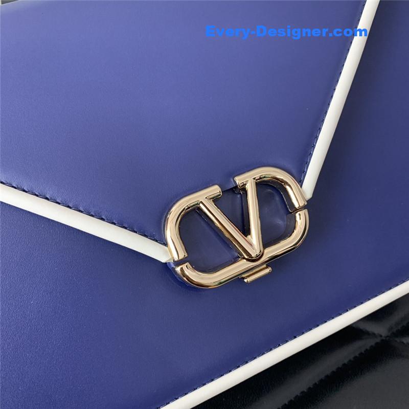 Va1e*ntin0 garavani letter leather shoulder bag