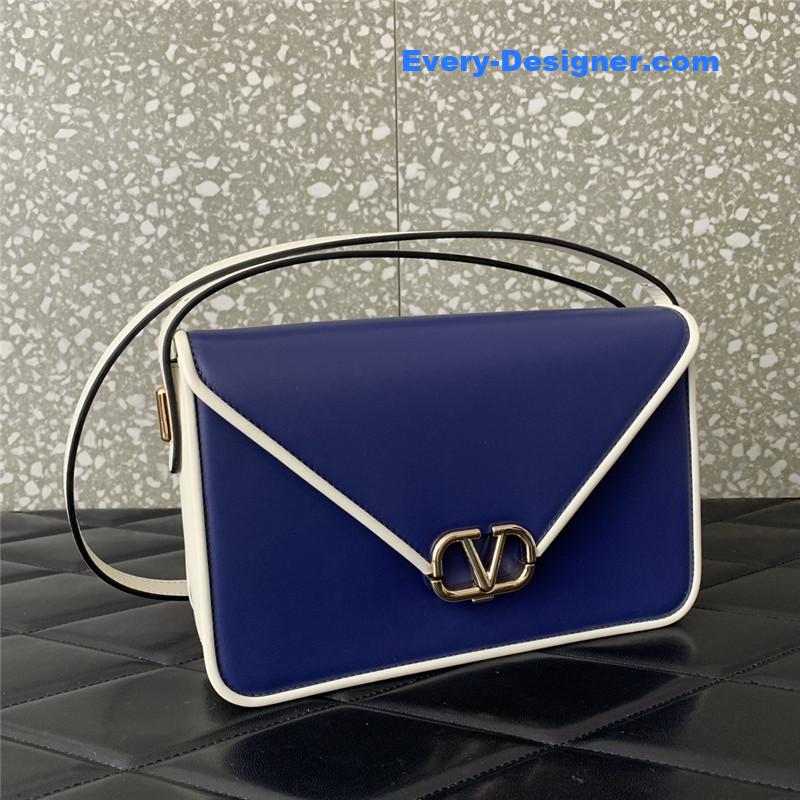 Va1e*ntin0 garavani letter leather shoulder bag