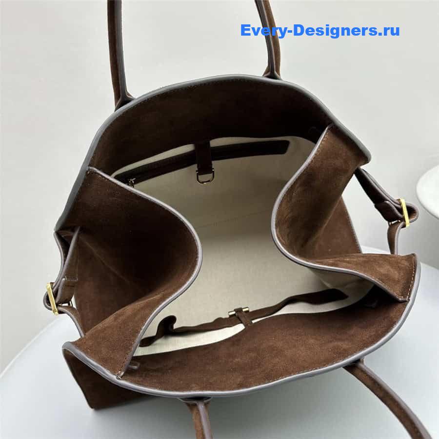 The R0w soft margaux 15 bag in mocha suede