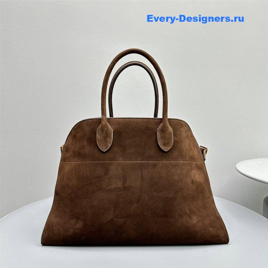 The R0w soft margaux 15 bag in mocha suede