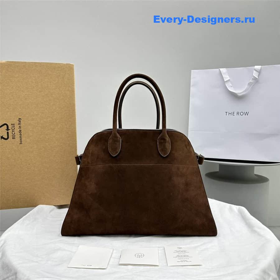 The R0w soft margaux 15 bag in mocha suede