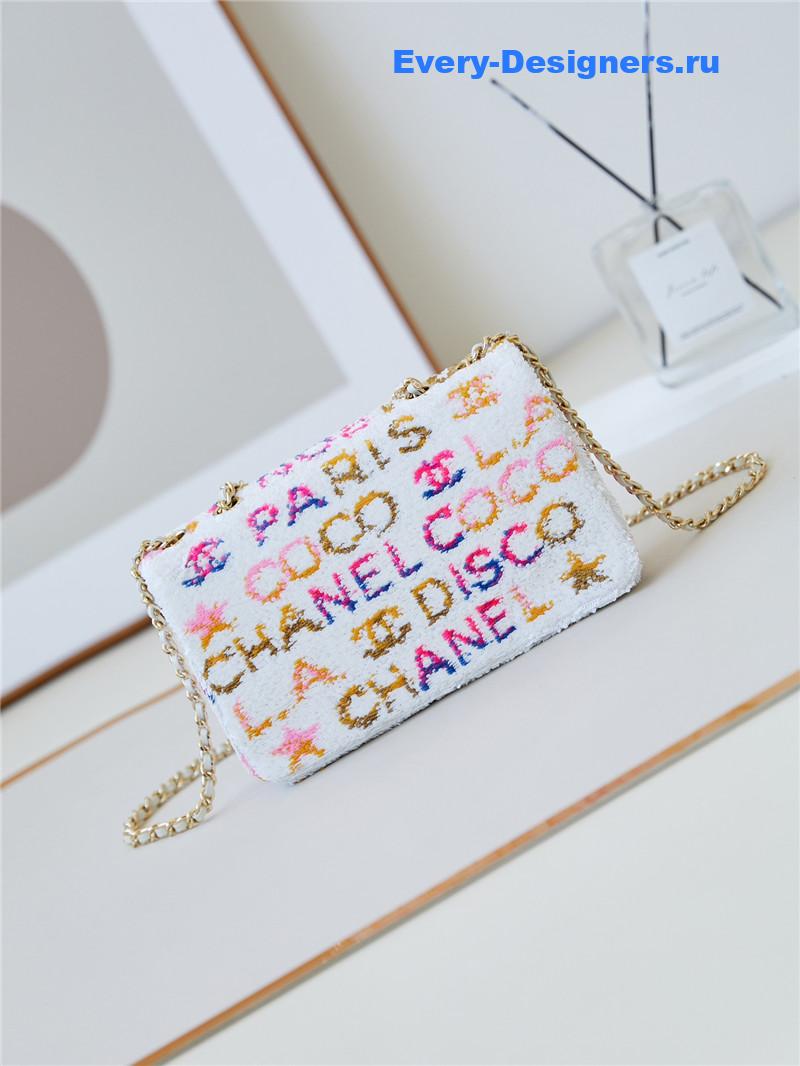 Ch**el sequin cf coco bag