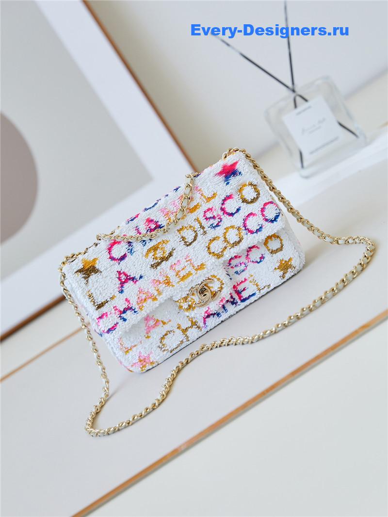 Ch**el sequin cf coco bag