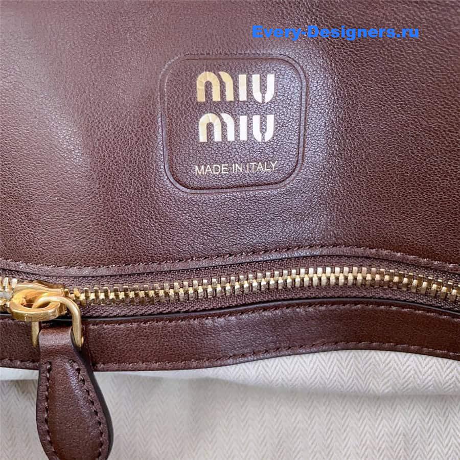 Miu Miu Aventure Nappa Leather Bag