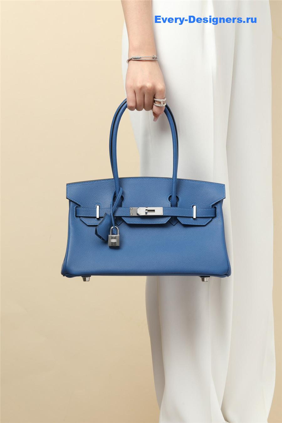 H**me5 shoulder birkin bag blue