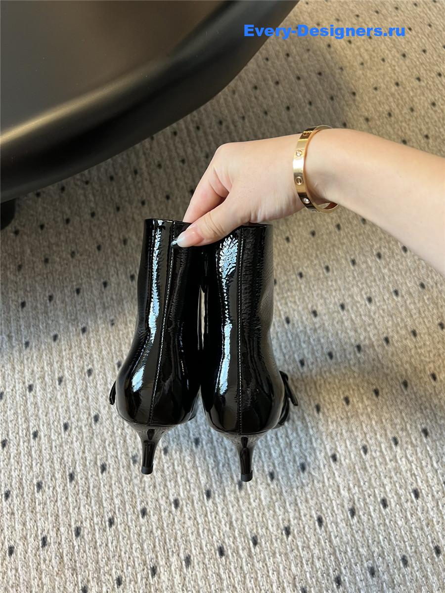 Miu Miu High Heel Pointed Toe Ankle Boots